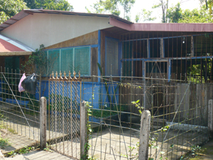 The house is an unusual collection of spaces and attachments.