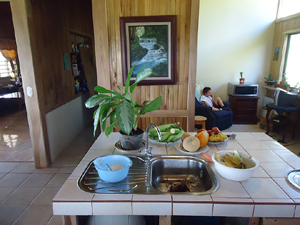 There's even a kids' lounge area, where they can watch their own TV and microwave snacks. 