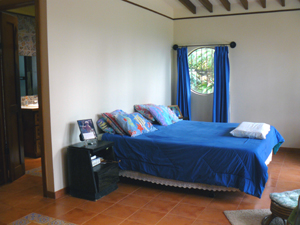 sThe master bedroom and bath on the first floor.