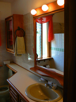 The master bathroom.