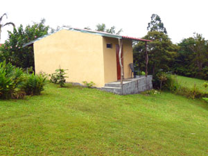 This bodega or storage building was recently completed.