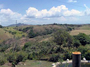 The hills stretch for miles in all directions on this route from Tilaran to Monteverde.