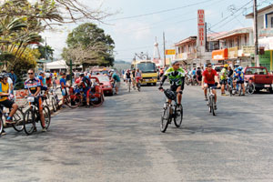 Bikers prepare for the twoday ride around Lake Arenal.