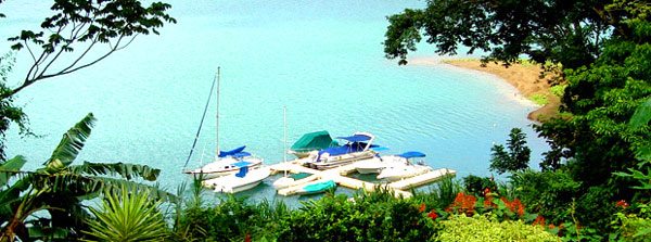 The marina at the Lake Arenal gated community