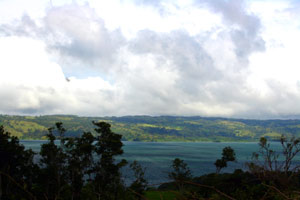 Lake Arenal as seen from this lot.