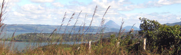 The two lots have excellent views of the Arenal Volcano as well as large portions of the lake.