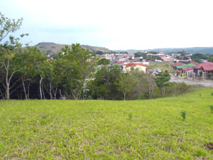 The lot overlooks Tilaran to the west.