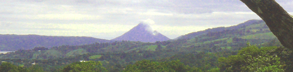 Arenal Volcano is clearly seen from these lots.