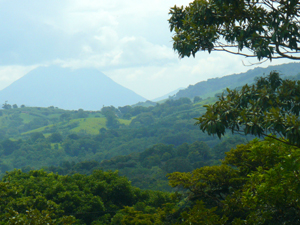 A bit of telescoping shows how well the volcano can be seen from the lots.