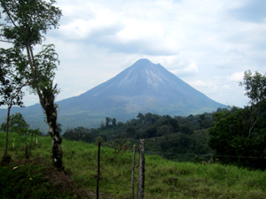 Arenal Volcano as seen from L120.