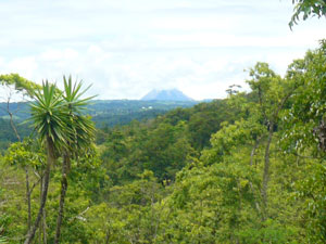 Here's another view of the Arenal Volcano from the hill below the house. 