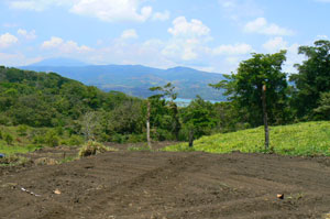 This lot has views of Lake Arenal and the Tenorio Volcano.