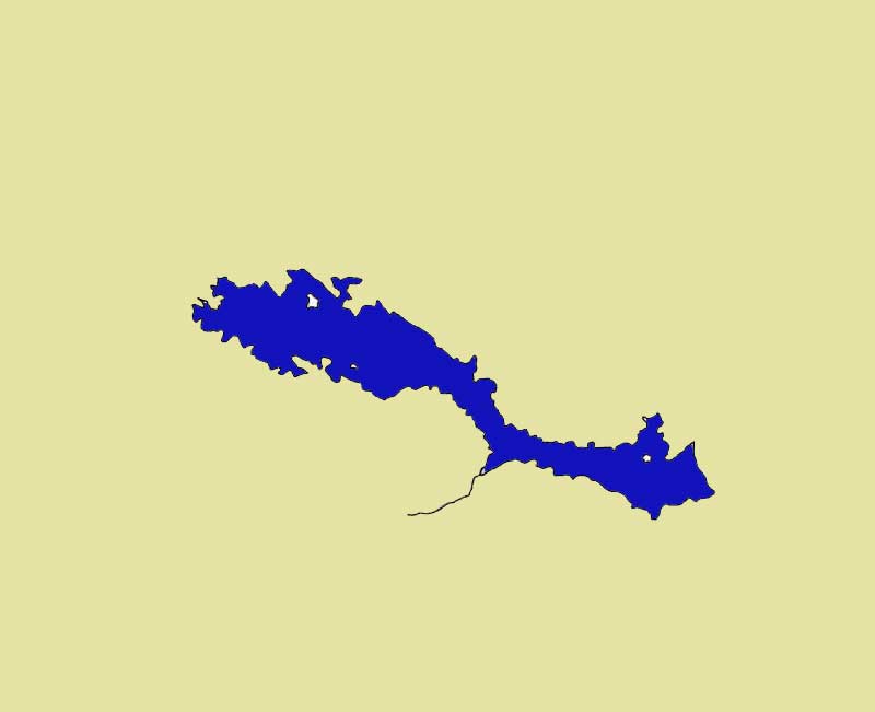 Map of Lake Arenal