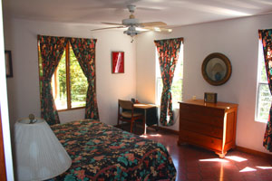 The master bedroom has an ensuite bath.