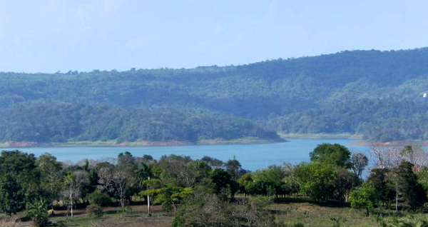 The home has fine lake and mountain views.