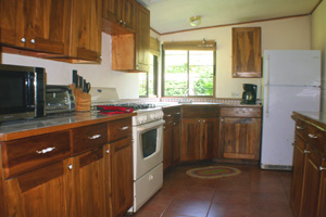 The kitchen is a great feature in this rental.