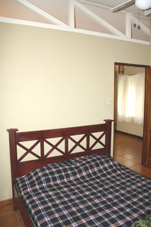 The bedroom with double bed.